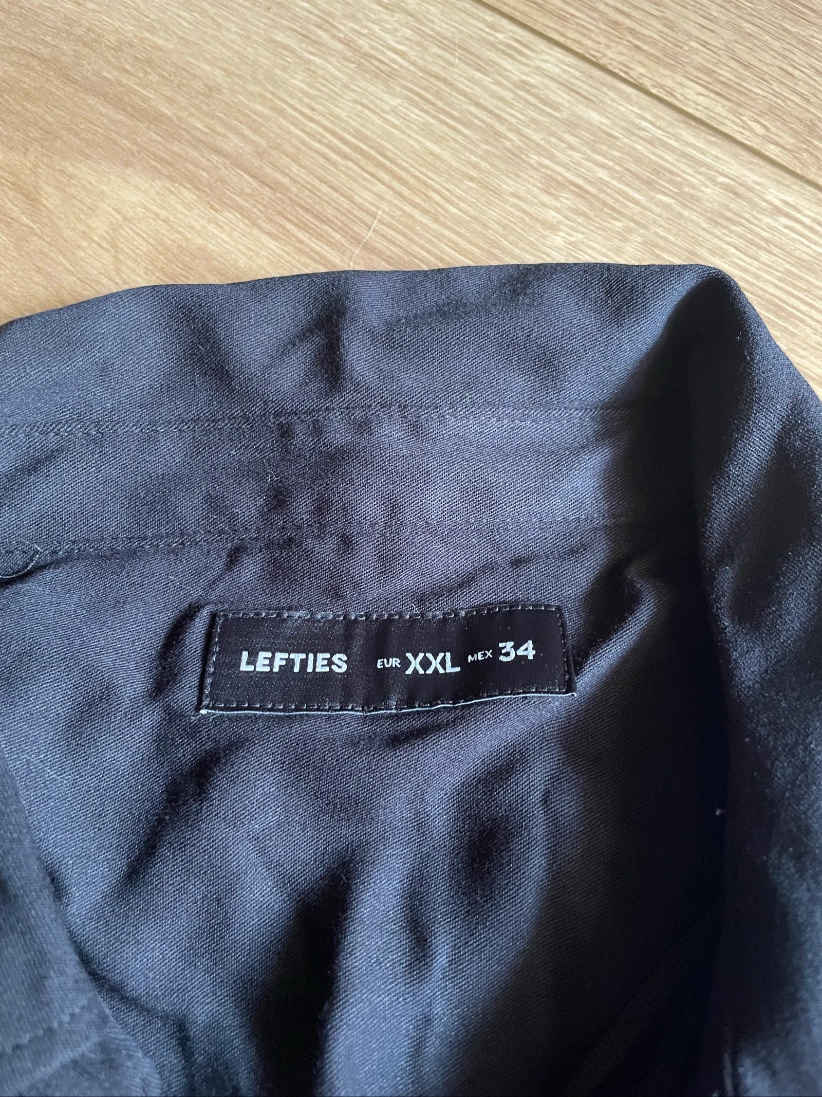 Camisa de botões preta tamanho XXL – photo 11